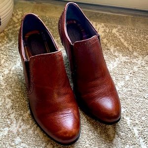 Leather booties by BOC